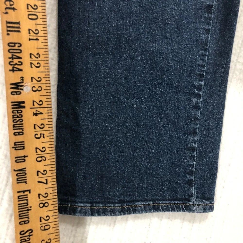 Signature by Levi Strauss Men Dark Wash Straight‎ Leg Jeans W40 L30 Gold Label
